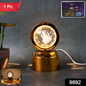 Ganpati Bapa 3d Crystal Ball Night Light With Led Illumination (1 Pc)